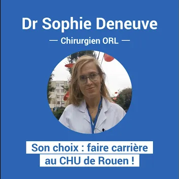 Dr Sophie Deneuve, chirurgien ORL, ambassadrice du CHU de Rouen